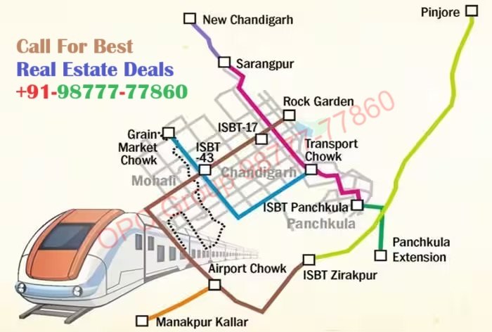Chandigarh metro, tricity Metro, metro in chandigarh